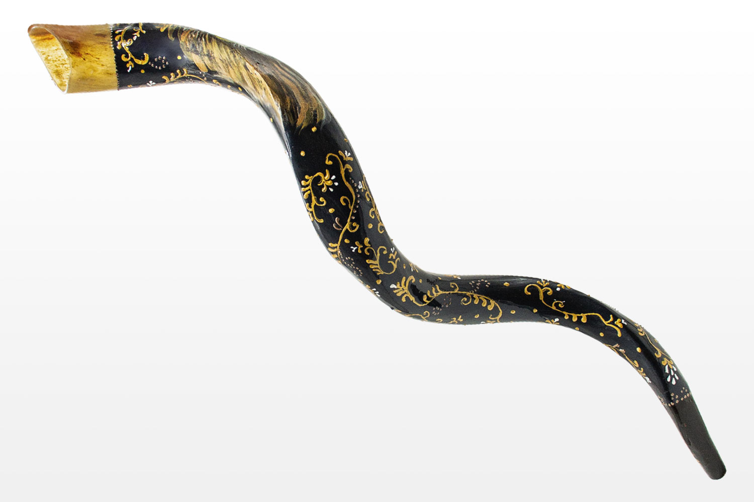 Lion of Judah Hand Painted Shofar Israel Cart